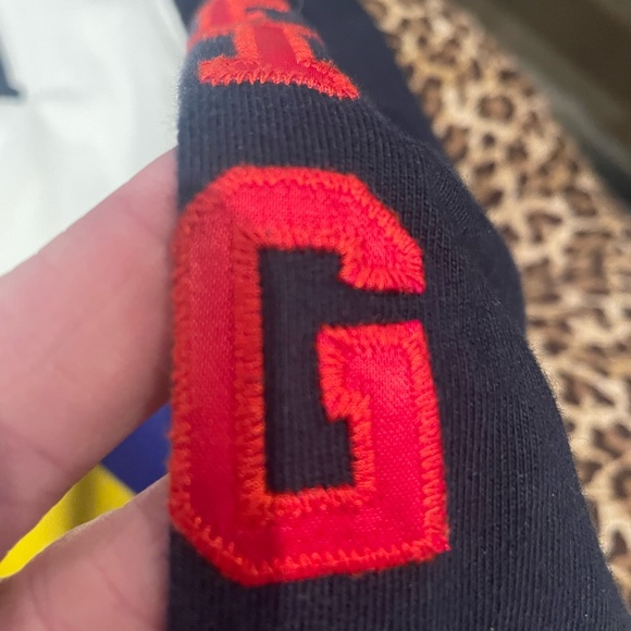 VTG Tommy Hilfiger Colorblock big patch multicolor Polo slim fit XXl - Picture 2 of 9